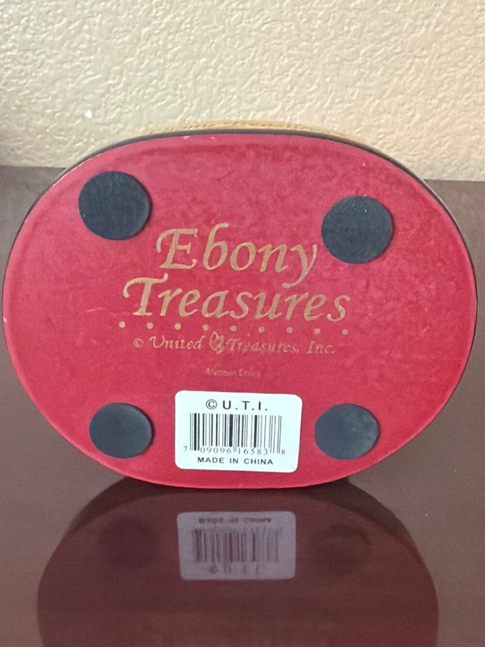Vintage UTI Ebony Treasures African American Resin Figurines Lot of 3 Family - Picture 7 of 16